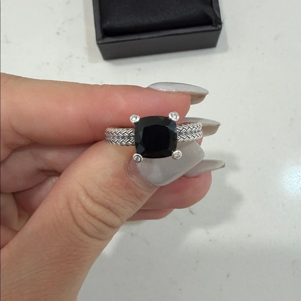Effy Onyx Diamond Ring